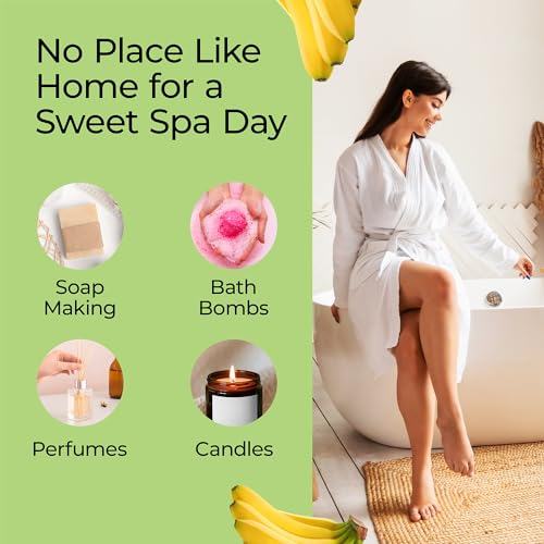 Image of Good Essential Banana Fragrance Oil for Candles, Slime, Soap, Diffuser - 0.33 fl oz (10 ml) - Banana Scented Oil for Candle & Soap Making