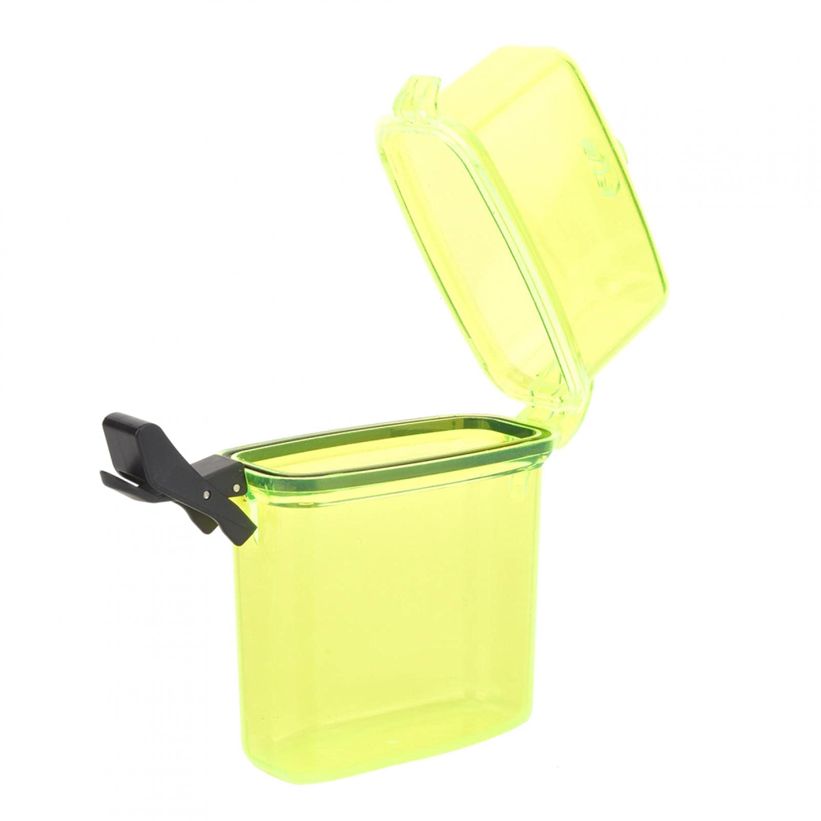 Suche Pudełko do Nurkowania, 11x9.5x3cm Plastikowy Przezroczysty Pojemnik Podwodny Pudełko do Nurkowania z Hakiem na Linę do Surfowania Kajak Kajak Nurkowanie Snorkeling(Przezroczysty żółty)