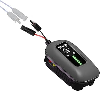 Beleeb 10A MPPT Solar Charge Controller-12 Volt 10 Amp, Voltage Adjustable Solar Panel Regulator with LED Display for Sealed Flooded Gel AGM Lithium LiFePO4 User-Customized Battery Charging