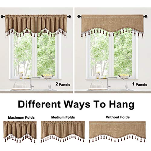 Elkca XNES-SHAPE Double-Sided Chenille Scalloped Valance thumb #4