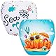 PHOGARY Baby Schwimmwindel für Baby (0-3 Jahre Babysachen), 2 STK. Baby Badehose wiederverwendbarer Badeanzug für 3-10kg, Strand+Wal