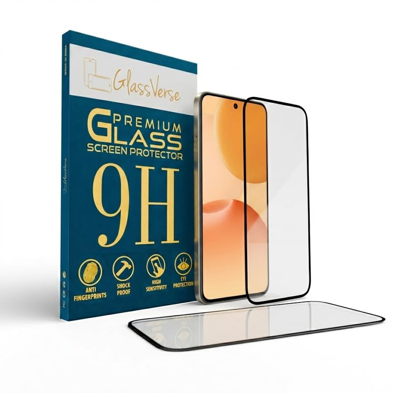 Image of GlassVerse 9H Tempered Glass For Realme P4 (Pack Of 2) with Free Installation Kit. Full screen Coverage - 6.77 inch