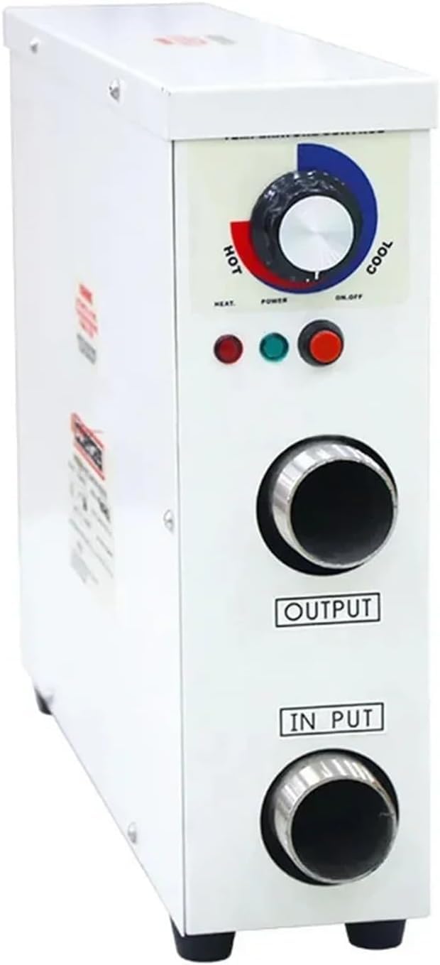 Bomba de Calor para Piscina Alta Eficiencia, Control por Perilla, Opciones de Potencia (5.5KW-18KW) y Voltaje (220V/380V), para Calentar Piscina y SPA, Extienda la Temporada de Baño,380V-11KW