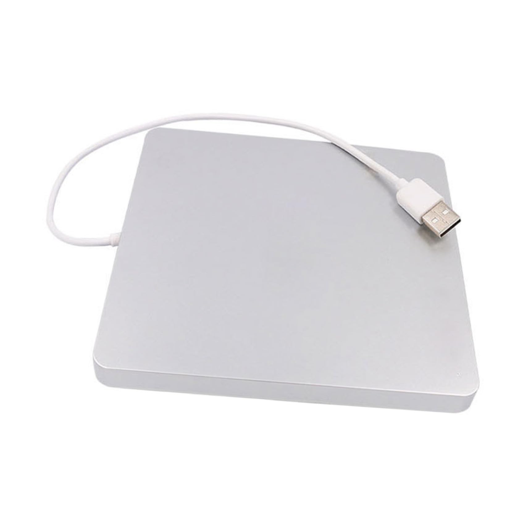 Yardenfun External USB DVD Rw Optical Drive Burner Slot-in Load Design for Laptop and Pc Portable Cd DVD Reader Intelligent Burn Technology Silver Finish-image-38