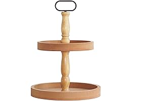 Two Tiered Tray Stand - Decorative Tray for Farmhouse Decor