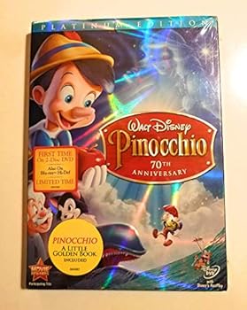 DVD Pinocchio 70th Anniversary (a Little Golden Book included) DVD Book
