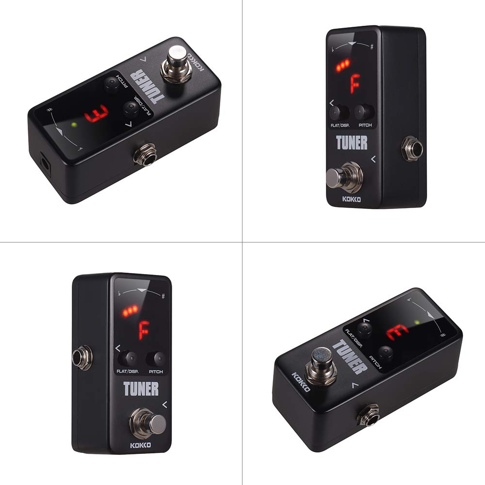 Pedale sintonizzatore, FTN2 MINI pedale accordatore per chitarra cromatica con display a LED, True Bypass, pedale per effetti per chitarra, accessori per strumenti musicali
