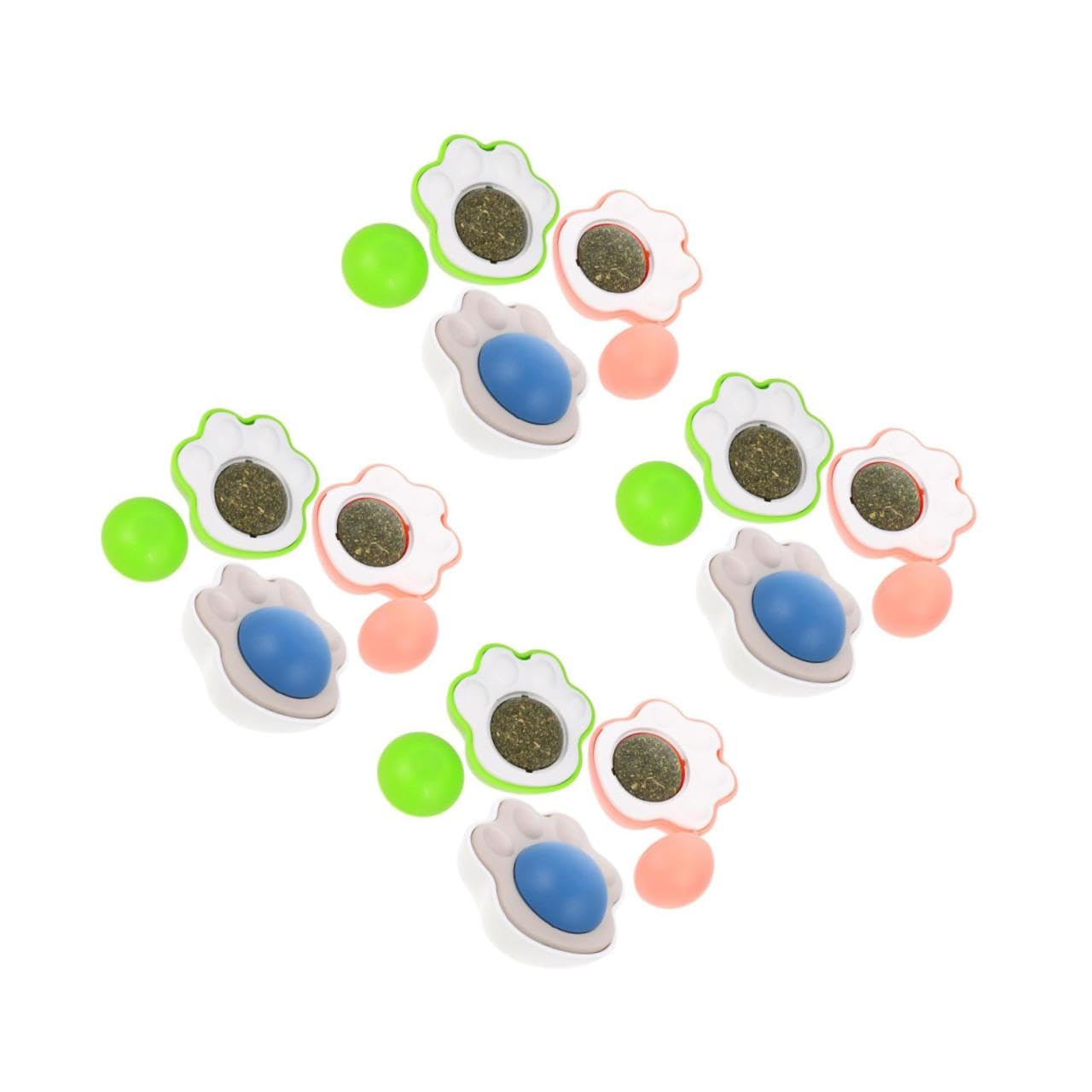 Toddmomy 12pièces Jouet Interactif pour Chat avec Boule De Cataire Comestible Stimule Le Jeu Et Hygiène Jouet Indoor pour Chatons