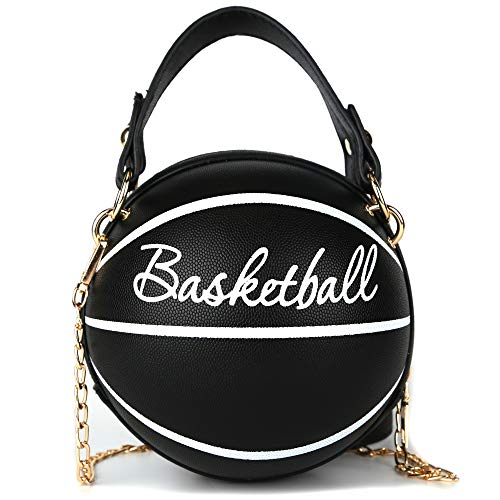 LoveWLC basketball Shaped purse Cross Body Bag PU Handbag Shoulder Bag for Girls Women