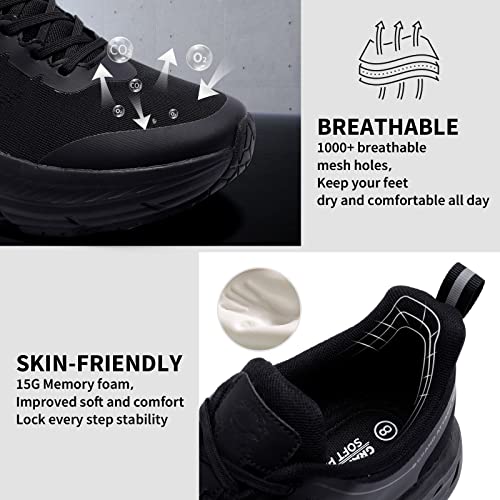 Image of Grand Attack Men's Road Running Walking Shoes | Max Cushioned Comfort | Durable Non-Slip | Breathable Athletic Tennis Cross-Training Sneakers