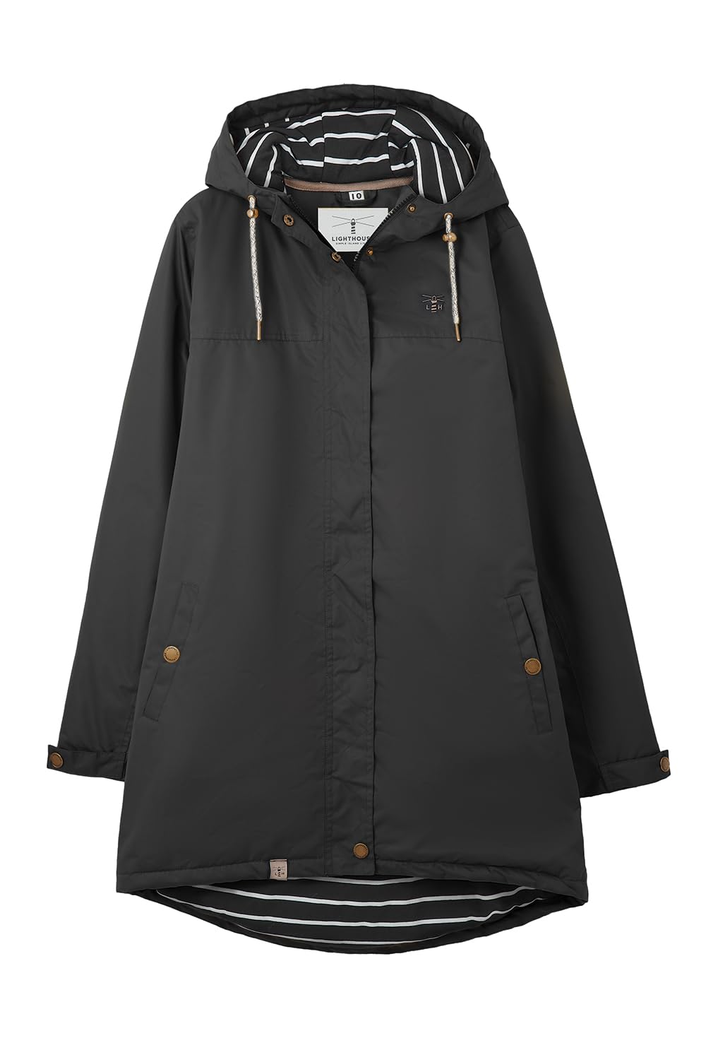 Lighthouse Clothing - Women's Rain Mac - Black - 18