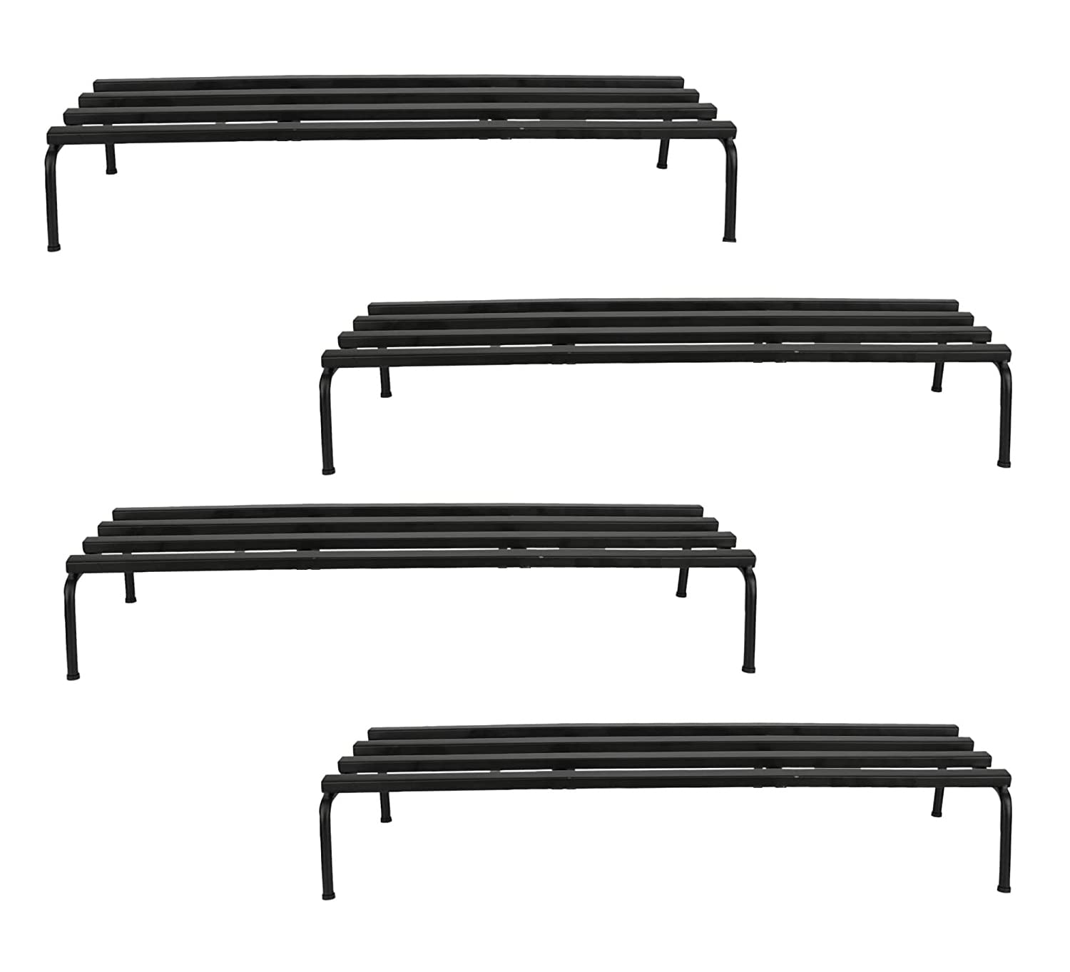 IRON LANDS Block Pot Stand Premium Plant Heavy Duty Cemented Pots, Multiple Pot Decorative Planter Rack Storage Organizer Display for Indoor Outdoor Garden Balcony Home Decor (Pack of 4 Pcs) (B0CQMHM7HW) Amazon Price History, Amazon Price Tracker
