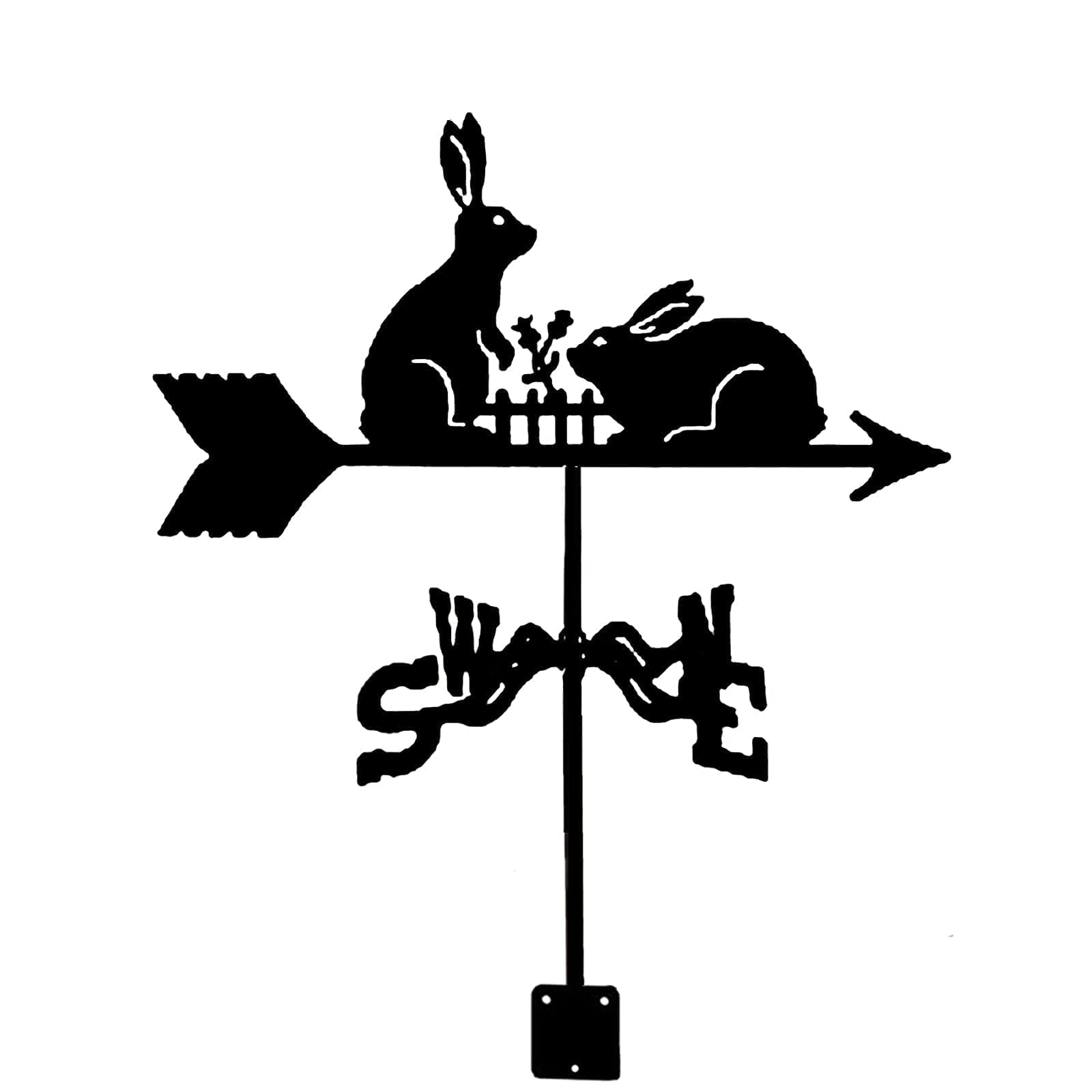 TAXXII Weathervane Wind Vane Measuring Tools Weather Stainless Steel Weathercock Direction Indicator for Garden Patio Yard Ornament