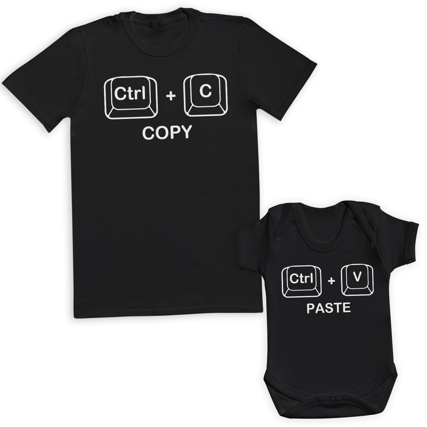 Copy & Paste Image & Text - Matching Set - Create Your Own Personalised Set - (Sold Separately) Black