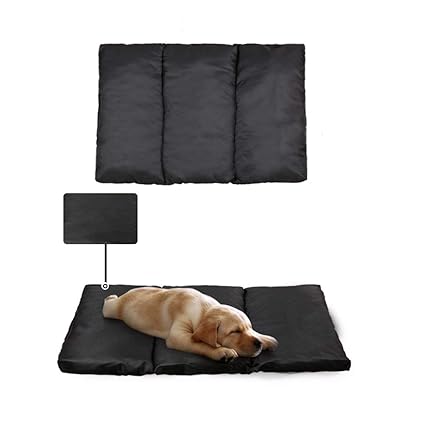 Petslover Dog Beds Super Soft Pet Beds Mat for Dog & Cat Pet Beds for Pets Sleeping (Medium, Black)