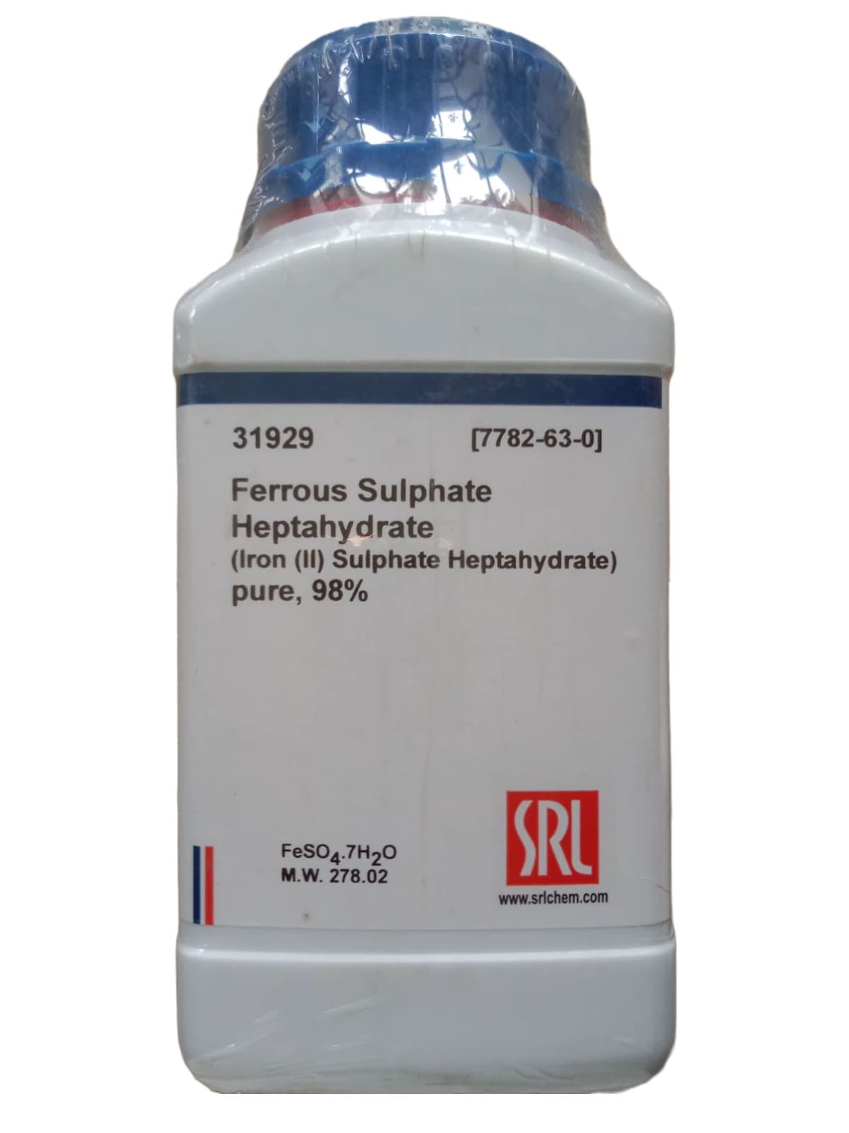 See full amazon price history chart for SRL Iron (II) Sulphate Heptahydrate pure, 98%, 500Gm, CAS 7782-63-0, Molecular Formula : FeSO4.7H2O, Storage : Room Temperature, Shelf Life : 60 Months, for laboratory use only SRL Iron (II) Sulphate Heptahydrate pure, 98%, 500Gm, CAS 7782-63-0, Molecular Formula : FeSO4.7H2O, Storage : Room Temperature, Shelf Life : 60 Months, for laboratory use only (B0C5TTJ2QQ) Amazon Price History, Amazon Price Tracker