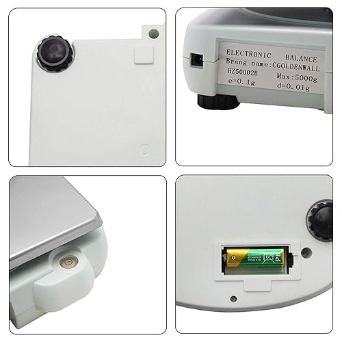 Vista 8 de CGOLDENWALL Báscula de laboratorio 15kgx0.0.04 oz Balanza digital de precisión Balanza electrónica Pesaje de laboratorio Báscula industrial Báscula