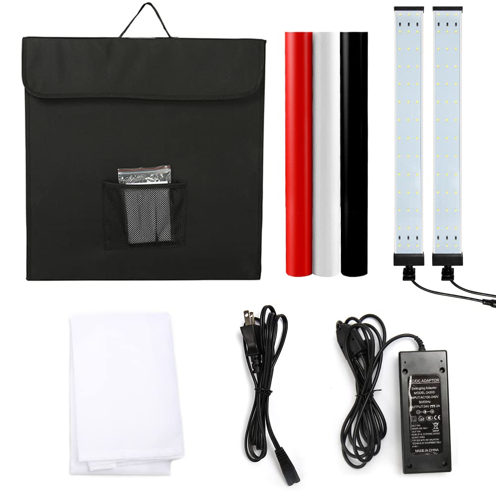 撮影用ライトボックス 黒 Amazon | 撮影ボックス SAMTIAN 60x60x60cm 6*背景布（黒、白