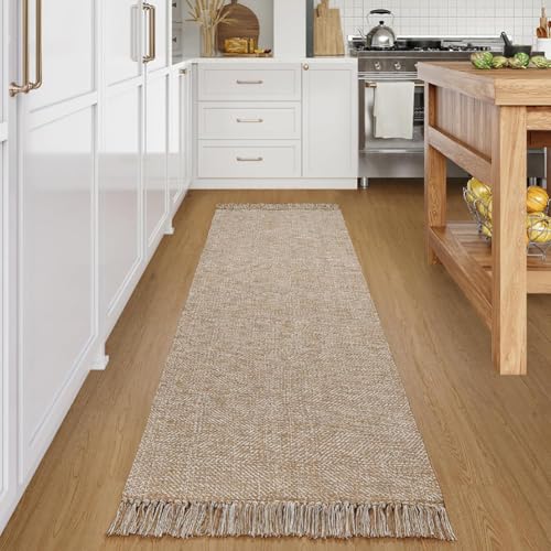 Tapis à franges de coton lavable pour protéger et décorer le couloir - 6