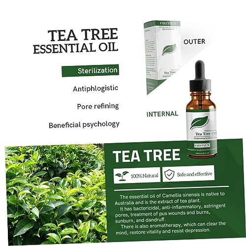 minkissy 3 Peças De Óleo Essencial De Tea Tree Para A Óleo De Tea Tree Óleo De Tea Tree Creme Para O