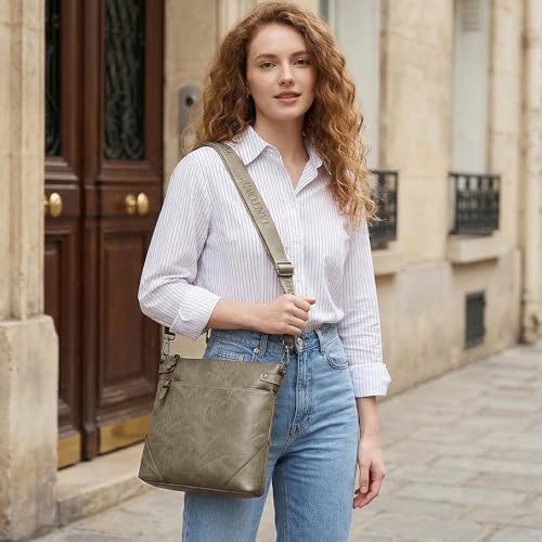 Image of TANTOMI Crossbody Bags for Women, PU Leather Hobo Purse Shoulder Handbags