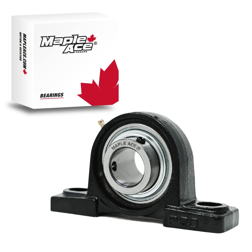 MAPLE ACE UCP205-14 R3 Triple-Lip Seal Pillow Block Bearing 7/8 Bore 2-Bolt Solid (1Pc)