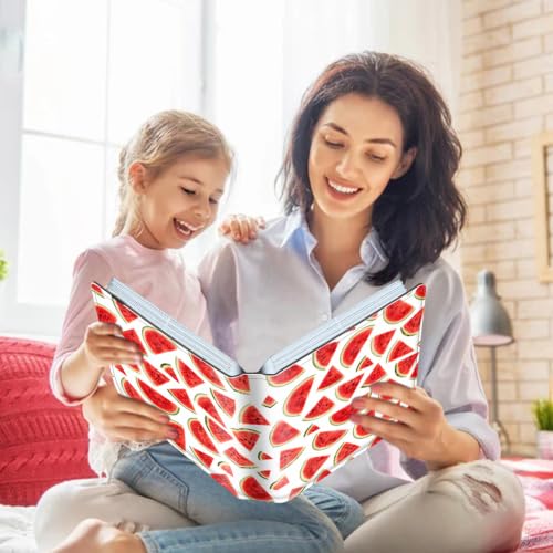 Image of Watermelon Photo Album 4x6 120 Pockets Photos with Strong Elastic Band, Small Mini Albums Sheet Protector Folder for Photos, Album for Family Wedding Anniversary Baby Women Men Vacation Gift