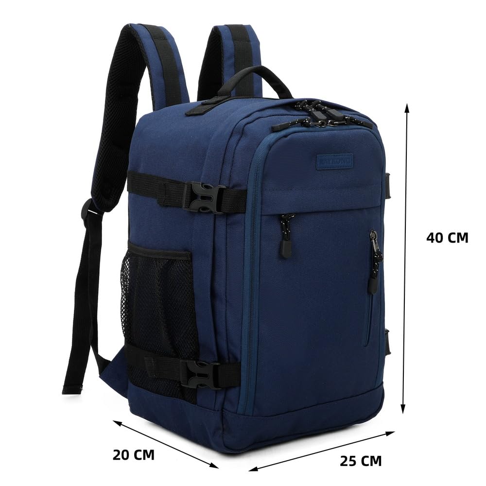 RAYKONG Zaino cabina Ryanair 40 x 20 x 25 cm (20 l) | zaino da viaggio impermeabile | bagaglio a mano resistente | trekking | scuola | lavoro