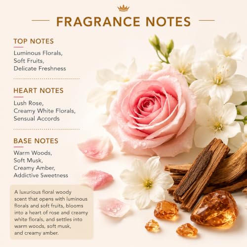 Image of Pillow Talk Hair Perfume for Women - 30ml | Floral Woody Musky Hair Fragrance | Long Lasting Lightweight Hair Mist | Rose White Florals Warm Woods & Soft Musk Scent | Non-Drying Luxury Hair Perfume