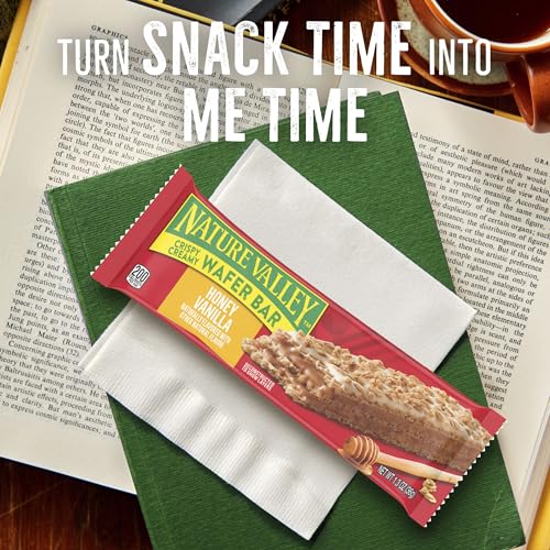 Image of Nature Valley Crispy Creamy Wafer Bars, Honey Vanilla, Whole Grain, 6.5 oz, 5 Bars, (Pack of 6)