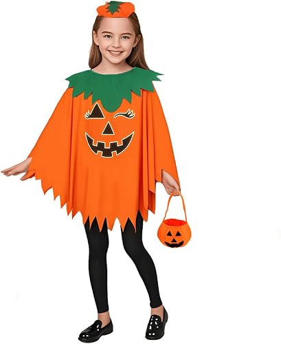 かぼちゃ コスチューム ハロウィン 仮装 子供 4点セット