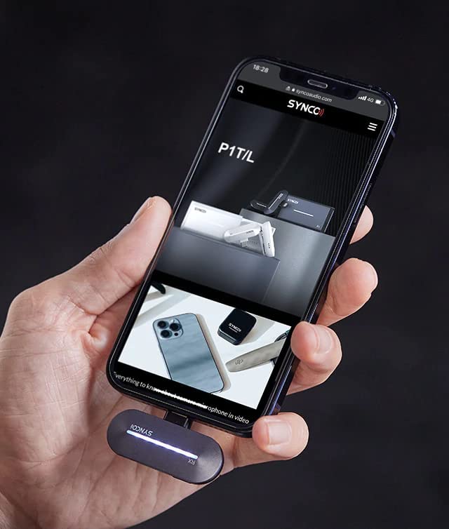 Micro cravate sans fil Type-C SYNCO P1T avec étui de chargement pour Android - 2