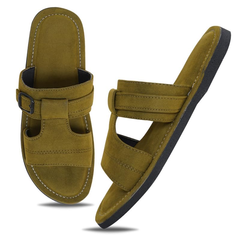 Image of DFR Sandals for Men, Daily Use Comfortable Ethnic Rajasthani Mens Slippers