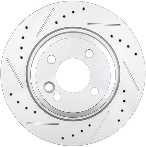 Miniatura 190 de SCITOO Juego de 2 frenos de freno ranurados traseros para Chrysler Town & Country, 08-16 para Dodge Grand Caravan, 09-13 para Dodge Journey, 12-15