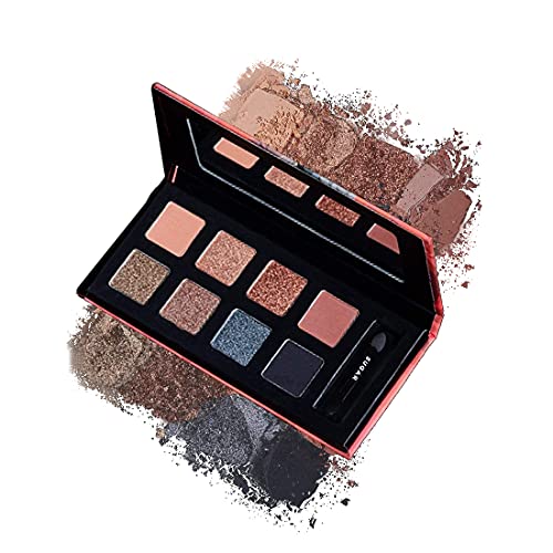 Image of SUGAR Cosmetics Blend The Rules Eyeshadow Palette | Long Lasting, Smudge Proof & Shimmery Finish | 10.4 Gm - 02 Warrior (8 Smokey Shades)