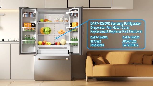 Upgraded DA97-12609A Refrigerator Evaporator Fan Motor Cover ...