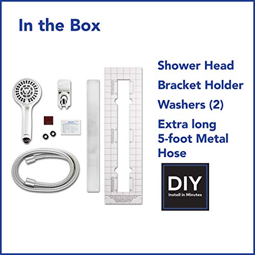 Waterpik Adjustable Height Slide Bar Shower Head, Chrome, VSS