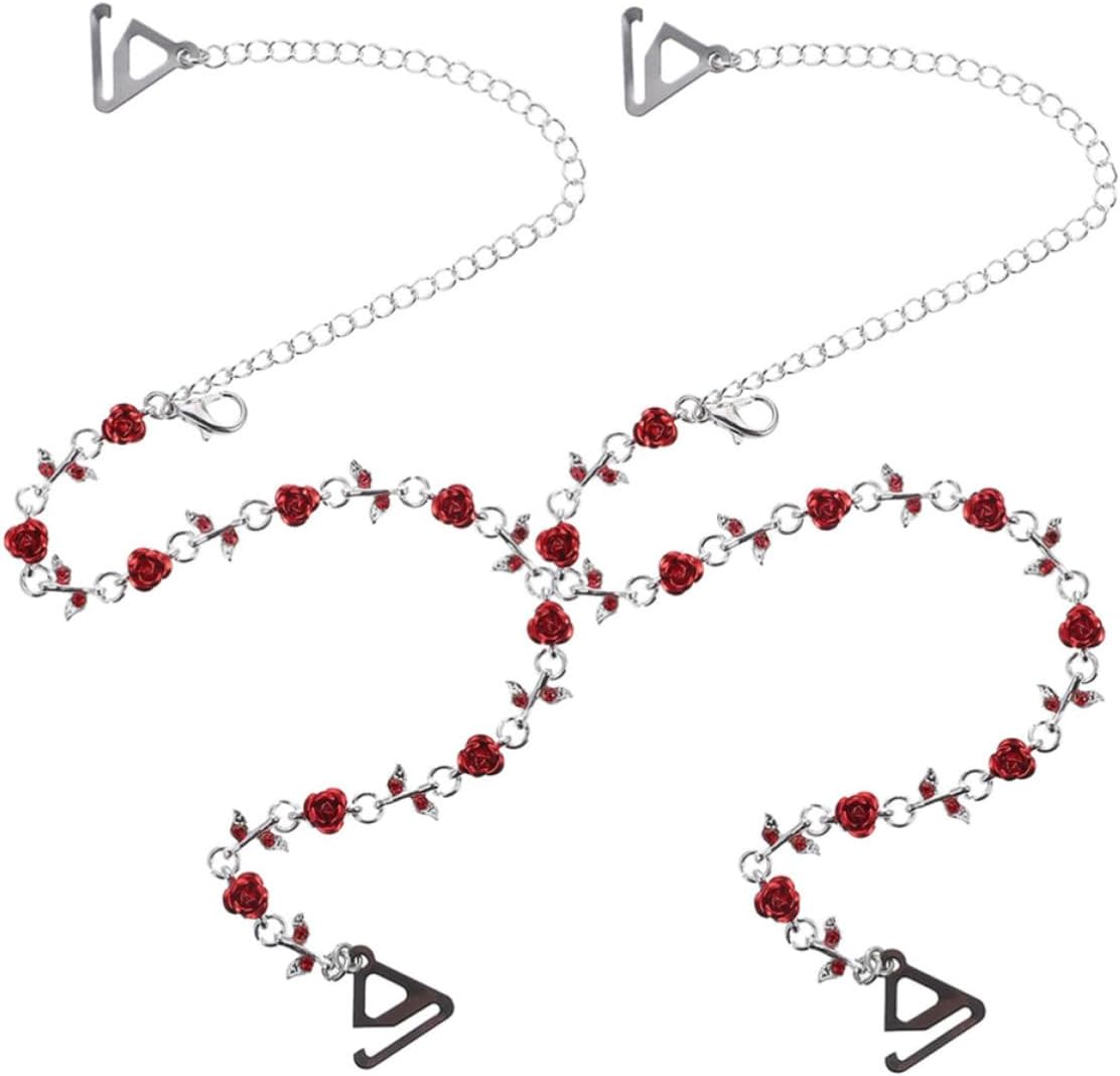 Bra Strap Replacement Red, Adjustable Rhinestone