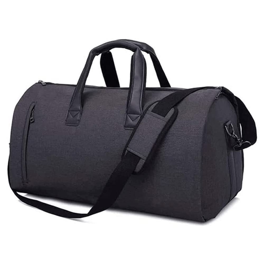Borsa da Viaggio for Tuta Convertibile con Scomparto Scarpe Impermeabile Grande Carry su Borse Borse Abbigliamento Seekender Bag (Color : Black, Size : 55 * 28 * 30CM)