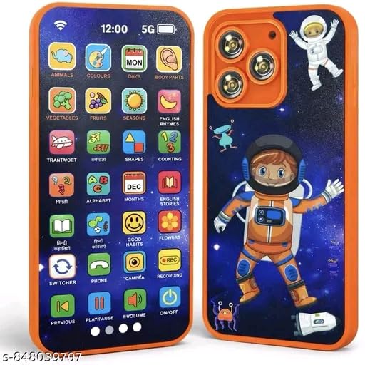 Image of Theme Toy Mobile Phone with Rechargeable Design, Interactive Function Toy for Boys & Girls Age 2+