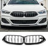 Compatible With BMW 8 Series G14 G15 G16 840i 2019-2022 Carbon Fiber Front Grille Grill Cover (DO)