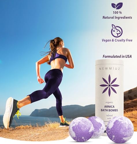 Organic 300mg Arnica Montana Oil Bath Bombs Gift Set Lavender Bergamot Essential Oils for Men & Women Anxiety Stress Relaxing Bath Bomb Set Bubble Bath Shower Fizzies Birthday Christmas Spa Gifts - Image 5