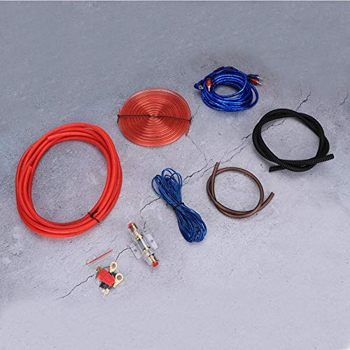 Davitu Cables, Adapters & Sockets - 6GA Car Audio Amplifier Power Line Subwoofer Cable Cord Kit Audio System Modified 6GA Audio Cable Voiture Accessories