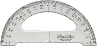 Transferidor Acrílico 180° 12 cm 8112, Trident, Incolor