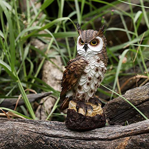 Gardening Resin Owls Animal Decoration,Birds Owls Crafts,Garden Owls Statue,Gardening Owls Figurines Decorations for Indoor Outdoor Home Patio Yard Lawn Porch