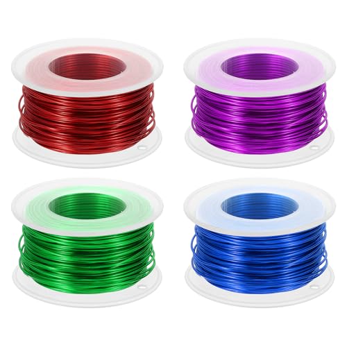 Fil d'aluminium flexible vert 1mm pour enveloppe métallique et bijoux PATIKIL
