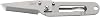 CRKT K.I.S.S. EDC Folding Pocket Knife: Compact Everyday Carry, Dual Grind Tanto, Frame Lock, Skeletonized Handle, Pocket Money Clip 5500, Gray - Plain Edge, One Size