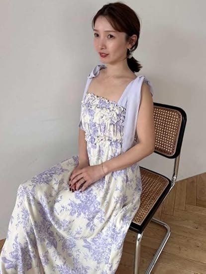 SNIDEL  ブライトフラワーワンピース Amazon.co.jp: [スナイデルホーム] ブライトフラワーワンピース