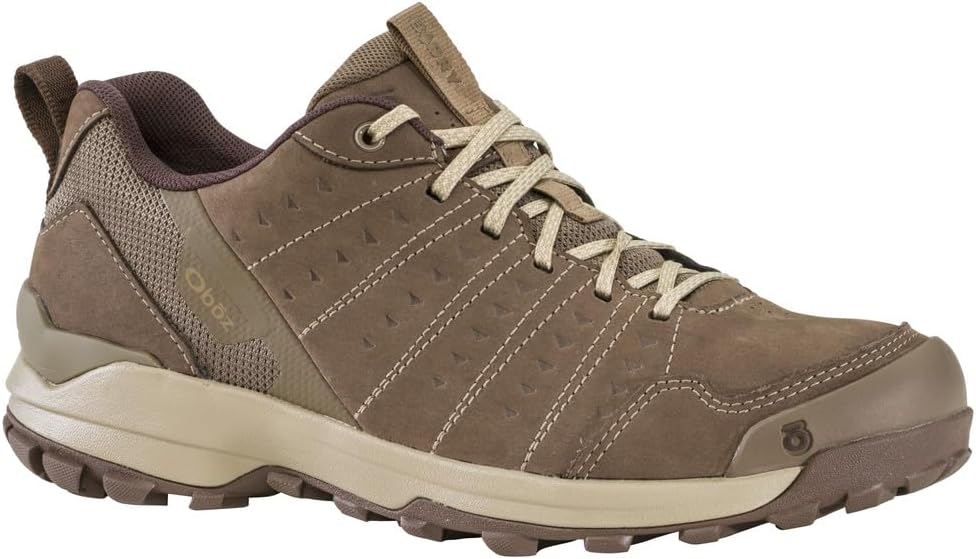 Oboz Men's Sypes Low Leather B-DRY Hiking Shoe, Morel Brown, 7.5