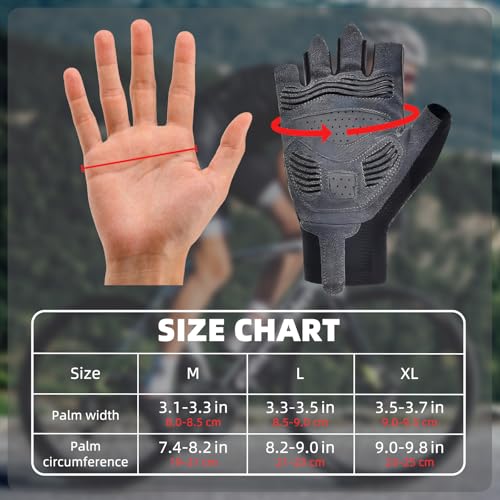Guantes de Ciclismo Transpirables para Hombre y Mujer, Protección Solar, Livianos para Montañismo, Running y Deportes al Aire Libre miniatura 5